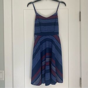 Old Navy Red, White and Blue Striped Spaghetti Strap Patriotic Summer Dress